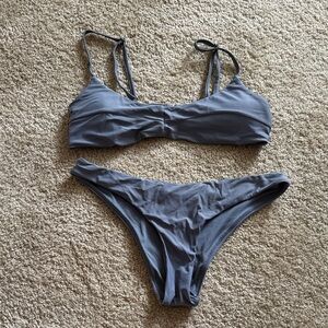 Stylish Blue/Gray Bikini Set